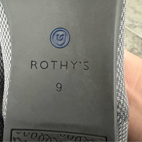 Rothy’s Flats Size 9 Birdseye Gray Grey - Picture 9 of 11